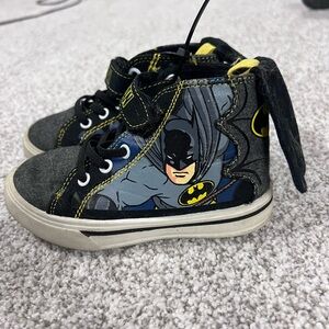Batman Kids Sneakers - Black, Gray, and Yellow